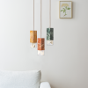 Lamp/One Colour Edition Chandelier | Chandeliers by Formaminima. Item composed of brass and marble