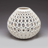 Teardrop Oval Lace Vessel | Vase in Vases & Vessels by Lynne Meade. Item composed of ceramic