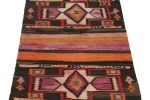Vintage Persian Kilim in Polychromatic Geometric Patterns | Area Rug in Rugs by Rug and Kilim