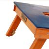 The Beach Epoxy Resin Mahogany Pathfinder ART Cornhole Board | Furniture by Elakai Outdoor