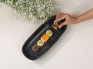 Longpi Pottery Rectangle Platter - Long | Bowl in Dinnerware by ARTISAGA PRIVATE LIMITED. Item composed of stone compatible with contemporary and modern style