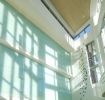 “Cascade of Tranquility” | Wall Sculpture in Wall Hangings by Lea de Wit | Johns Hopkins Medicine in Bethesda. Item composed of glass