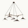 Emily Group of Five Pendant Light – Dark Bronze Semi-Matte | Pendants by MOSS Objects. Item made of oak wood & steel compatible with contemporary and modern style