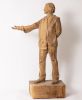 (The Human Contrast) – A Study in Walnut Wood | Sculptures by Holzkunst Samuel Meisinger. Item composed of wood in country & farmhouse style