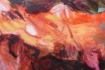 Square Canvas Abstract Landscape Oil and Acrylic | Oil And Acrylic Painting in Paintings by Simona Gocan. Item composed of canvas in contemporary style