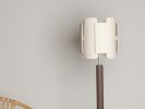 Laminar | Sculptural Ceramic & Wood Floor Lamp | Lamps by Naaya Studio. Item composed of wood and stoneware in minimalism or contemporary style