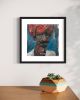 I'll wear a red hat | Mixed Media in Paintings by Ian Hargrove. Item made of paper compatible with contemporary and eclectic & maximalism style