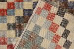 1960s Hand-knotted vintage distressed rug in beige-brown | Area Rug in Rugs by Rug and Kilim