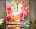Enchanted Gardens III | Mixed Media by Wall Jewelry by Robyn Camargo. Item made of birch wood with synthetic