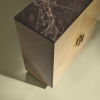 MILLER Bar Cabinet | Storage by Luisa Peixoto Design. Item made of marble with glass works with contemporary & eclectic & maximalism style