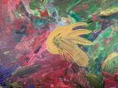 Ray of Light- Acrylic on Canvas | Oil And Acrylic Painting in Paintings by Parineeta Patel- Nature Inspired Cosmic Abstracts. Item composed of canvas compatible with eclectic & maximalism and coastal style