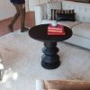 Alondra Turned Wood End Table | Tables by Pfeifer Studio. Item composed of wood