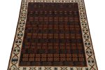 Rug & Kilim’s Oushak style rug in Blue with Rust Orange | Area Rug in Rugs by Rug and Kilim