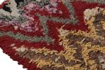Vintage Moroccan Runner Rag Rug with Multicolor Chevron | Area Rug in Rugs by Rug and Kilim