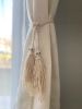 Boho Curtain tie backs, Curtain Decor | Curtains & Drapes by Got A Knot. Item made of cotton works with boho & contemporary style