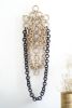 "Lilla" ceramic chain sculpture | Wall Sculpture in Wall Hangings by Asmaa Aman Studio. Item composed of ceramic in boho or eclectic & maximalism style