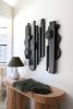 Brutalist Architectural Wall Sculpture | Wall Hangings by Blank Space Studios. Item composed of oak wood