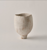 White ceramic vessel | Vase in Vases & Vessels by Àlvar Martinez. Item composed of ceramic in boho or minimalism style