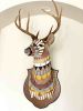 Hand-Painted Taxidermy Deer | Wall Sculpture in Wall Hangings by Cassandra Smith. Item composed of wood and synthetic