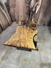 Black Olive Epoxy Resin Custom Live Edge Dining Table | Tables by TigerWoodAtelier. Item made of wood & metal compatible with minimalism and contemporary style