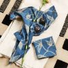 Folio Indigo Cotton Table Napkin ( set of 4 ) | Linens & Bedding by Studio Variously. Item made of cotton