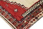 Antique Gabbeh Persian Tribal Rug, Beige with Geometric | Area Rug in Rugs by Rug and Kilim