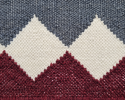 Handwoven Wool Bordeaux & Slate Stair Runner | Runner Rug in Rugs by Evergreen Carpets. Item made of wool works with boho & minimalism style