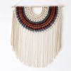 Macrame wall hanging semicircle collection | Wall Hangings by YASHI DESIGNS. Item composed of cotton & fiber compatible with boho and mid century modern style