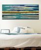 Blue Horizon | Oil And Acrylic Painting in Paintings by Ronald Hunter | Roxier Art Gallery in Rotterdam. Item made of canvas & synthetic