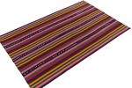 1950s Vintage Chaput Kilim rug with Multicolor Stripe | Area Rug in Rugs by Rug and Kilim