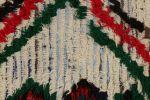 Vintage Moroccan Runner with Polychromatic Geometric Pattern | Area Rug in Rugs by Rug and Kilim