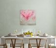 Orchid in the rain - Pink abstract floral painting | Oil And Acrylic Painting in Paintings by Jennifer Baker Fine Art. Item composed of canvas compatible with contemporary style