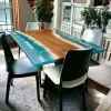 Epoxy Dining Table, Epoxy Resin Table, Epoxy Wood Table | Tables by Innovative Home Decors. Item made of wood works with country & farmhouse & art deco style