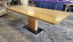Rios table | Dining Table in Tables by Donald Mee Design. Item made of wood with steel works with minimalism & mid century modern style
