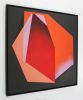 Diamond Red Orange Marble | Oil And Acrylic Painting in Paintings by Ronald Hunter. Item made of canvas works with contemporary & modern style