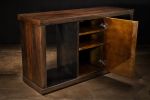 Bertolucci Exotic Wood and Oil Rubbed Bronze Sideboard. | Cabinet in Storage by Costantini Design. Item composed of wood and bronze in contemporary or modern style