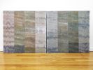 Heather Fields II - Diptych | Tapestry in Wall Hangings by Jessie Bloom Studio. Item composed of cotton in mid century modern or contemporary style