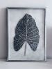 Leaf | Mosaic in Art & Wall Decor by Julia Gorbunova. Item made of glass works with minimalism & contemporary style