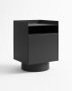 Bloc Nightstand, Handmade Metal, Minimal and Modern Look | Storage by Flek Design. Item made of aluminum works with minimalism & japandi style