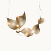 Dune 4 Curve in Metallic Tones Pendant Light | Chandeliers by MOSS Objects. Item made of steel compatible with contemporary and japandi style