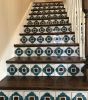 Custom Stair Riser Tiles | Tiles by Kristen Falkirk - Falkirk Tileworks