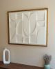 No. 102 Japandi Plaster Wall Relief - Scandinavian Decor | Wall Sculpture in Wall Hangings by Joseph A