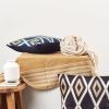Tisa Black Silk Pillow | Pillows by Studio Variously. Item composed of cotton