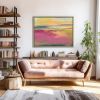 Strawberry Daiquiri | Oil And Acrylic Painting in Paintings by Victoria Primicias. Item made of wood with canvas works with minimalism & contemporary style