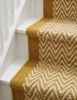 Handwoven Woolen Yellow Runner Rug | Rugs by Evergreen Carpets. Item made of wool works with boho & minimalism style