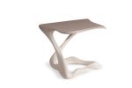 Amorph Tryst Side Table, White Lacquer Matte | Tables by Amorph. Item composed of wood