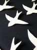Flock - Swallows Porcelain Bird Wall art Sculpture Set Of 7 | Wall Sculpture in Wall Hangings by Elizabeth Prince Ceramics. Item composed of cement