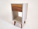 Classic Straight | Nightstand in Storage by Curly Woods. Item composed of oak wood and concrete in modern style