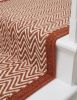 Handwoven Woolen Terracotta Runner Rug | Rugs by Evergreen Carpets. Item made of wool works with boho & minimalism style