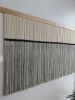 Dip dye fiber art - Lots Of Dots | Tapestry in Wall Hangings by Kat | Home Studio. Item made of oak wood with cotton works with minimalism style